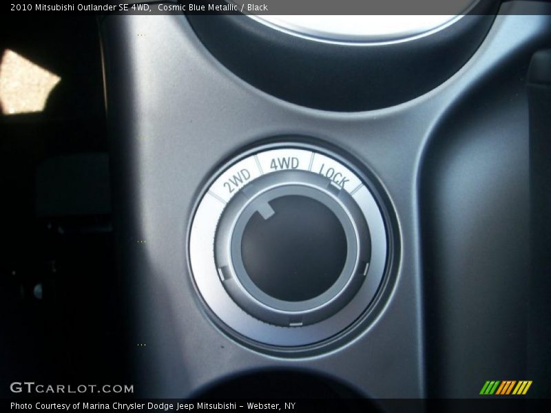 Cosmic Blue Metallic / Black 2010 Mitsubishi Outlander SE 4WD