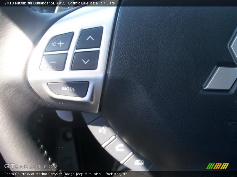 Cosmic Blue Metallic / Black 2010 Mitsubishi Outlander SE 4WD