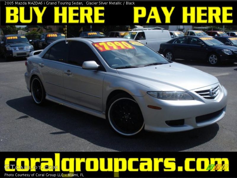 Glacier Silver Metallic / Black 2005 Mazda MAZDA6 i Grand Touring Sedan