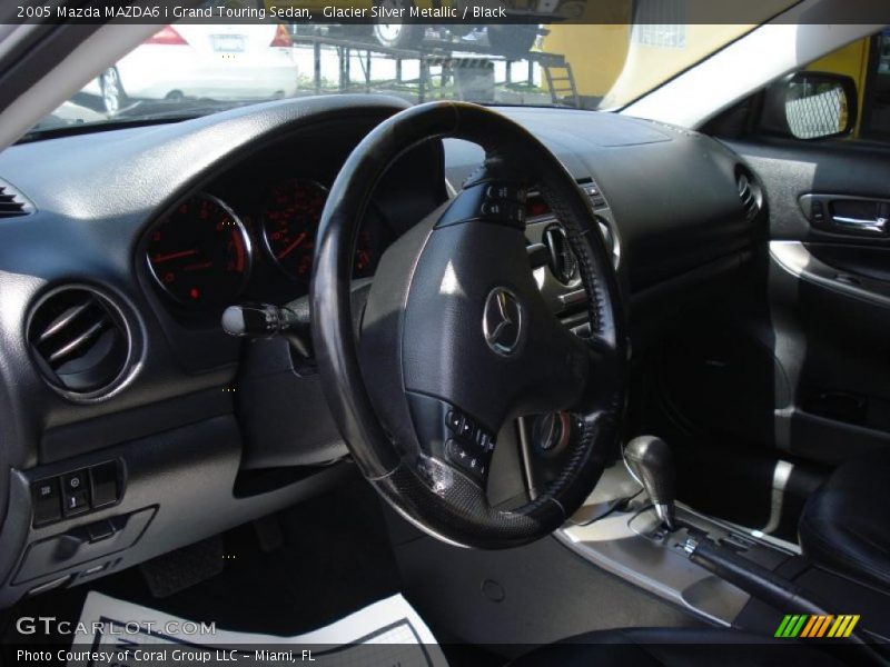 Glacier Silver Metallic / Black 2005 Mazda MAZDA6 i Grand Touring Sedan
