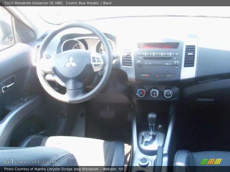 Cosmic Blue Metallic / Black 2010 Mitsubishi Outlander SE 4WD