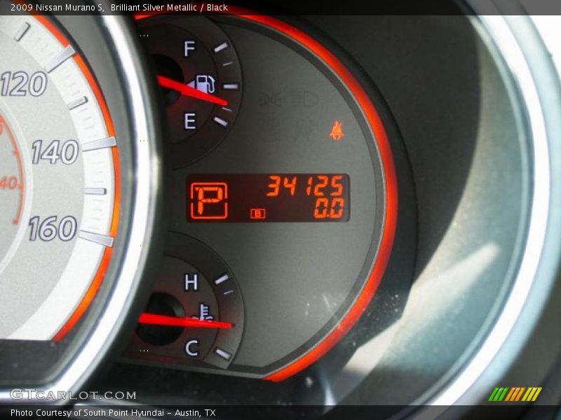 Brilliant Silver Metallic / Black 2009 Nissan Murano S