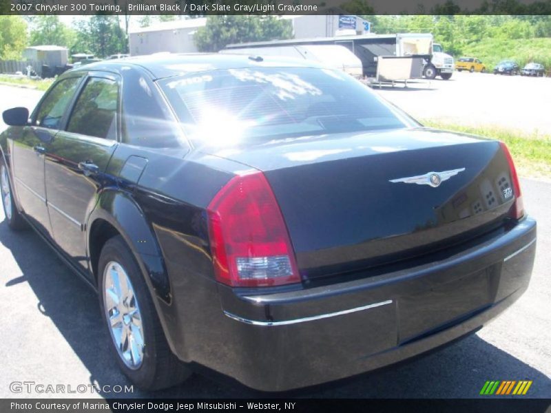 Brilliant Black / Dark Slate Gray/Light Graystone 2007 Chrysler 300 Touring