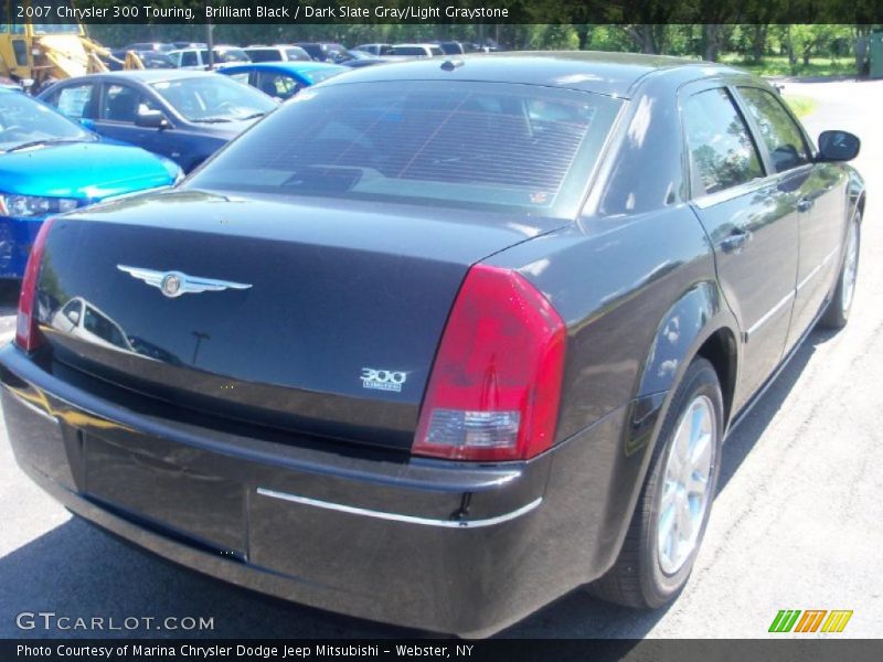 Brilliant Black / Dark Slate Gray/Light Graystone 2007 Chrysler 300 Touring