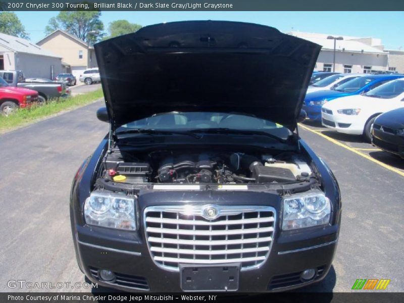 Brilliant Black / Dark Slate Gray/Light Graystone 2007 Chrysler 300 Touring