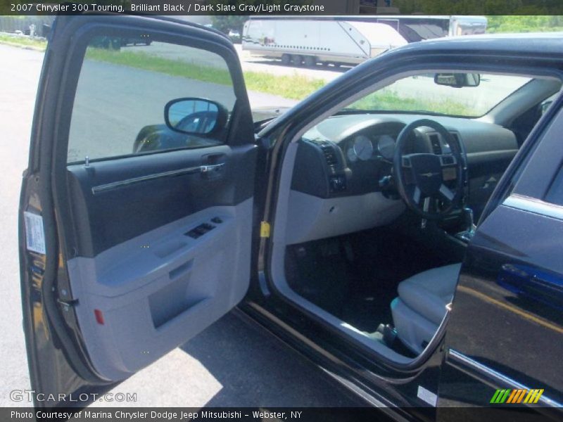 Brilliant Black / Dark Slate Gray/Light Graystone 2007 Chrysler 300 Touring
