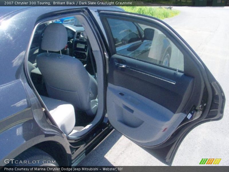 Brilliant Black / Dark Slate Gray/Light Graystone 2007 Chrysler 300 Touring