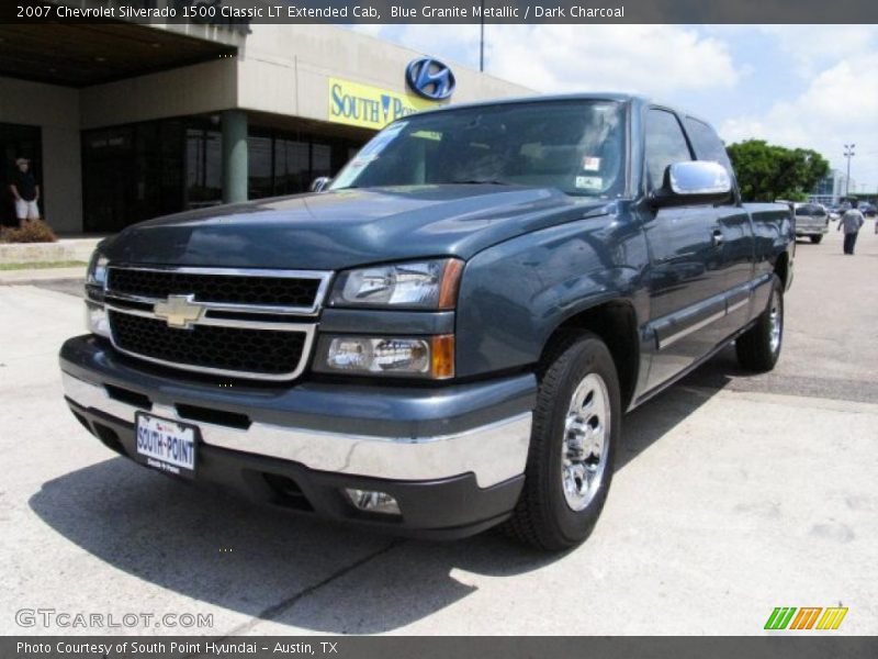 Blue Granite Metallic / Dark Charcoal 2007 Chevrolet Silverado 1500 Classic LT Extended Cab