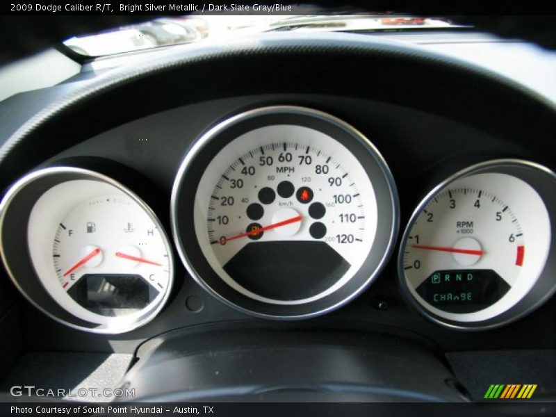 Bright Silver Metallic / Dark Slate Gray/Blue 2009 Dodge Caliber R/T