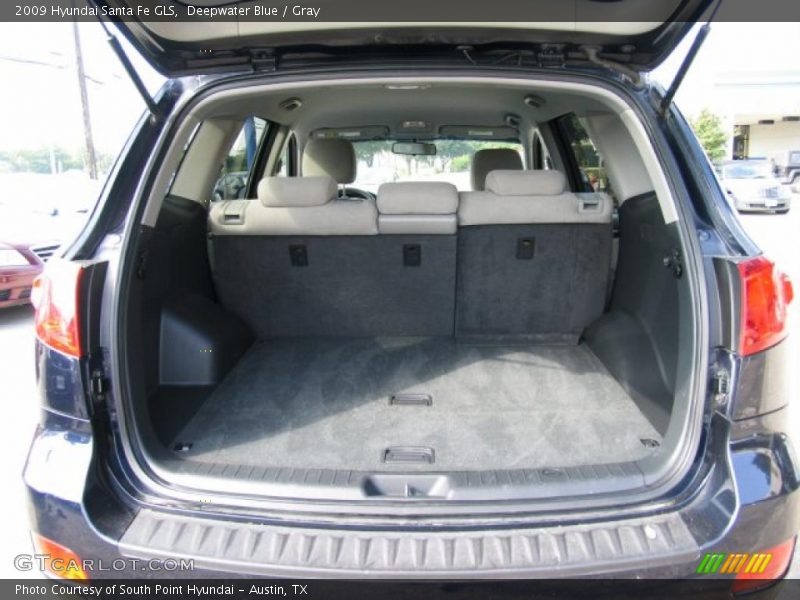 Deepwater Blue / Gray 2009 Hyundai Santa Fe GLS