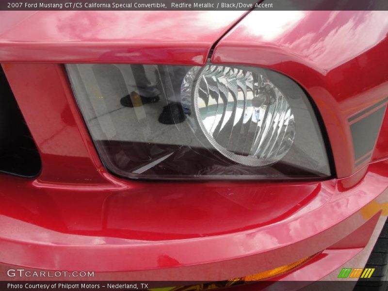 Redfire Metallic / Black/Dove Accent 2007 Ford Mustang GT/CS California Special Convertible