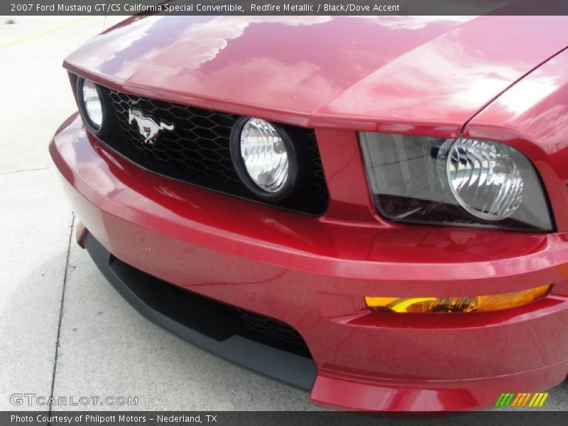 Redfire Metallic / Black/Dove Accent 2007 Ford Mustang GT/CS California Special Convertible