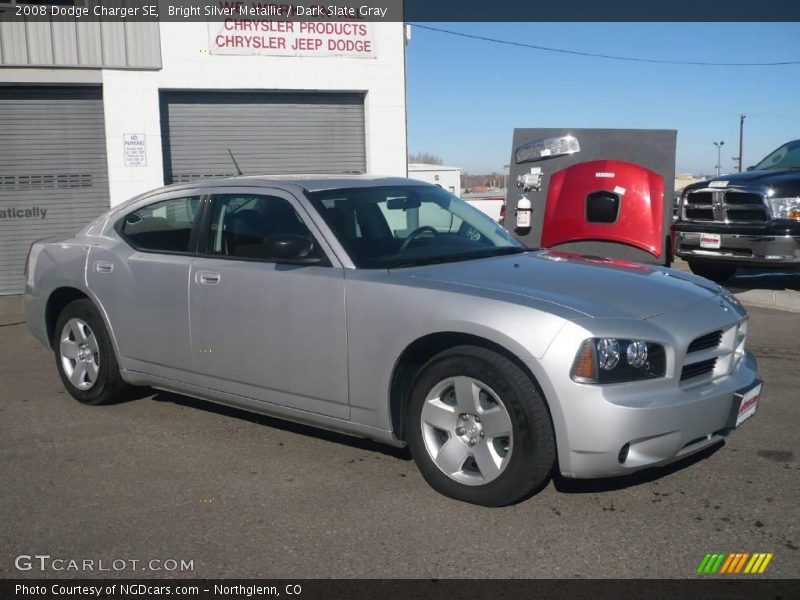 Bright Silver Metallic / Dark Slate Gray 2008 Dodge Charger SE