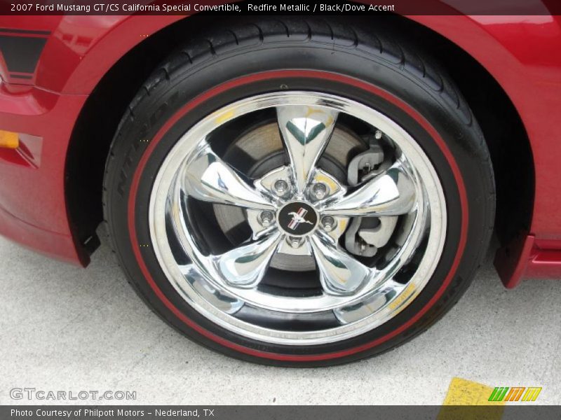 Redfire Metallic / Black/Dove Accent 2007 Ford Mustang GT/CS California Special Convertible