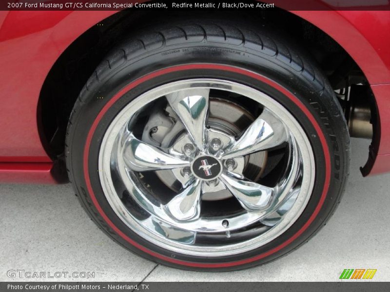 Redfire Metallic / Black/Dove Accent 2007 Ford Mustang GT/CS California Special Convertible