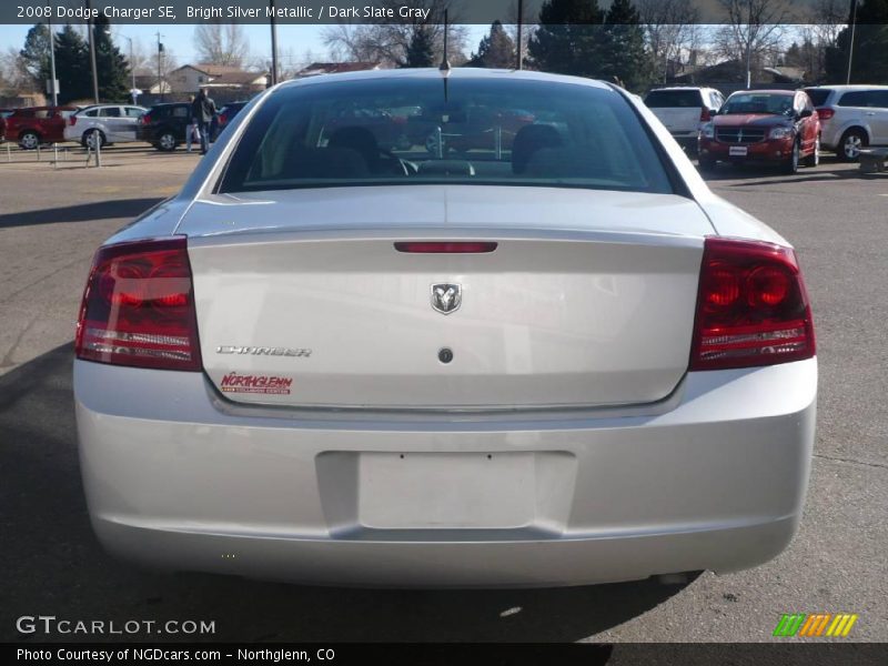 Bright Silver Metallic / Dark Slate Gray 2008 Dodge Charger SE