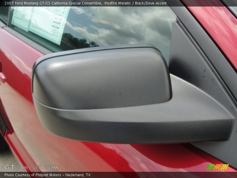 Redfire Metallic / Black/Dove Accent 2007 Ford Mustang GT/CS California Special Convertible