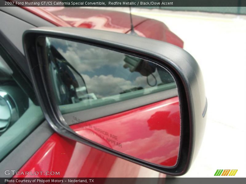 Redfire Metallic / Black/Dove Accent 2007 Ford Mustang GT/CS California Special Convertible