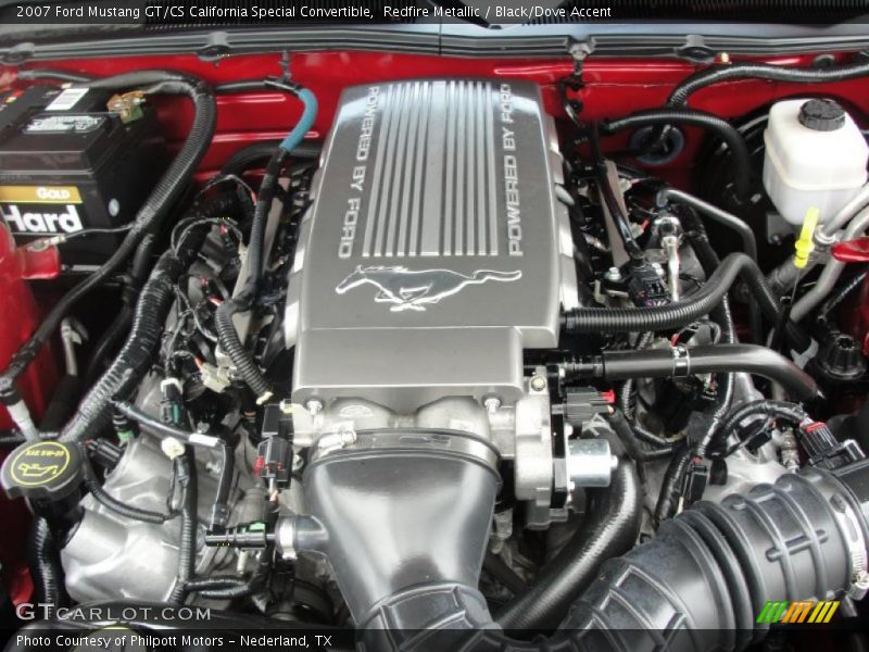 Redfire Metallic / Black/Dove Accent 2007 Ford Mustang GT/CS California Special Convertible