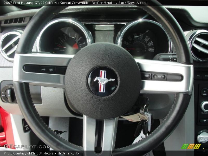 Redfire Metallic / Black/Dove Accent 2007 Ford Mustang GT/CS California Special Convertible
