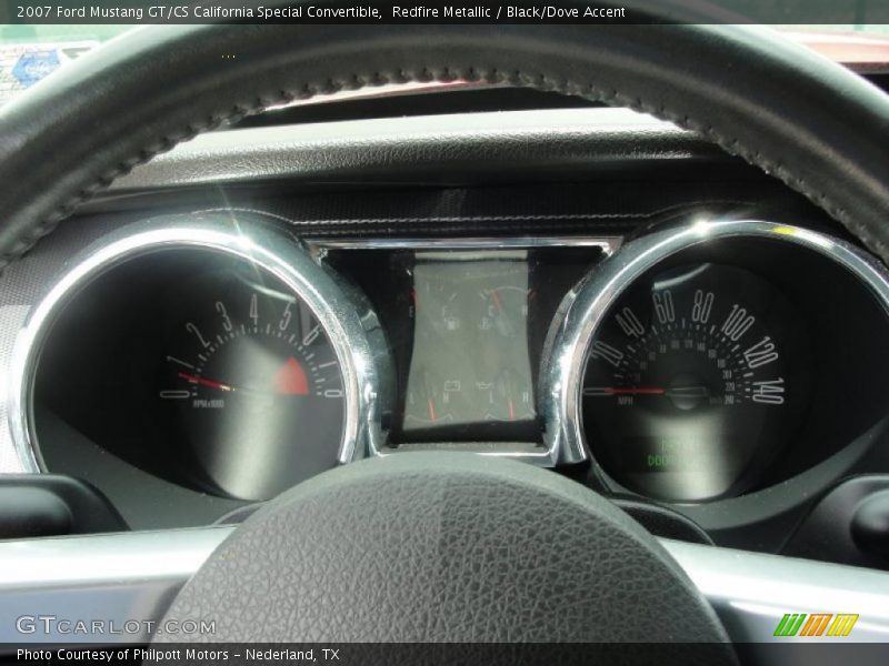 Redfire Metallic / Black/Dove Accent 2007 Ford Mustang GT/CS California Special Convertible