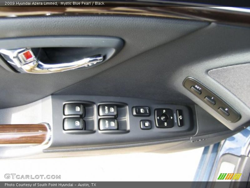 Mystic Blue Pearl / Black 2009 Hyundai Azera Limited