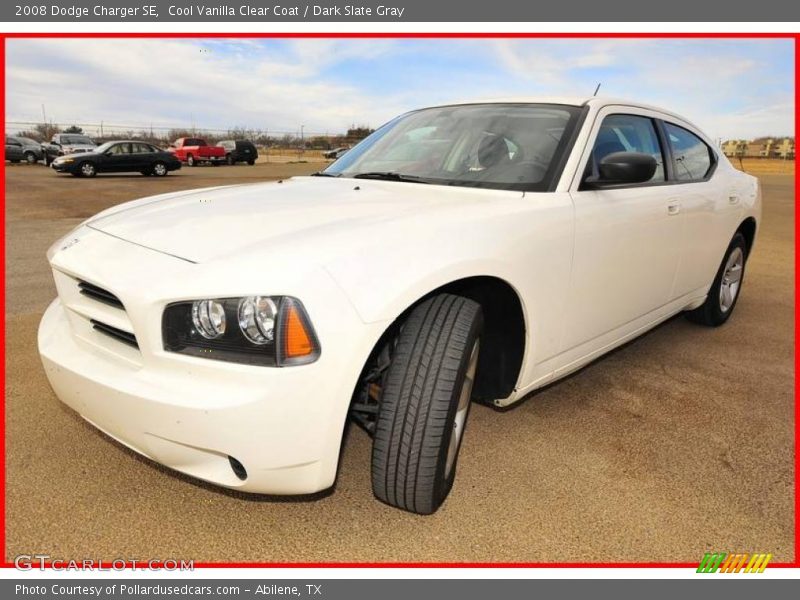 Cool Vanilla Clear Coat / Dark Slate Gray 2008 Dodge Charger SE