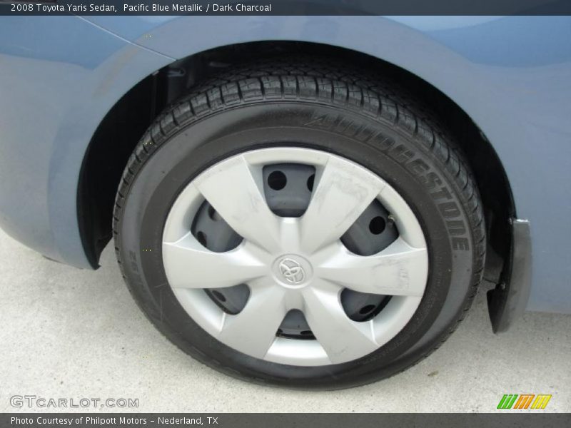 Pacific Blue Metallic / Dark Charcoal 2008 Toyota Yaris Sedan