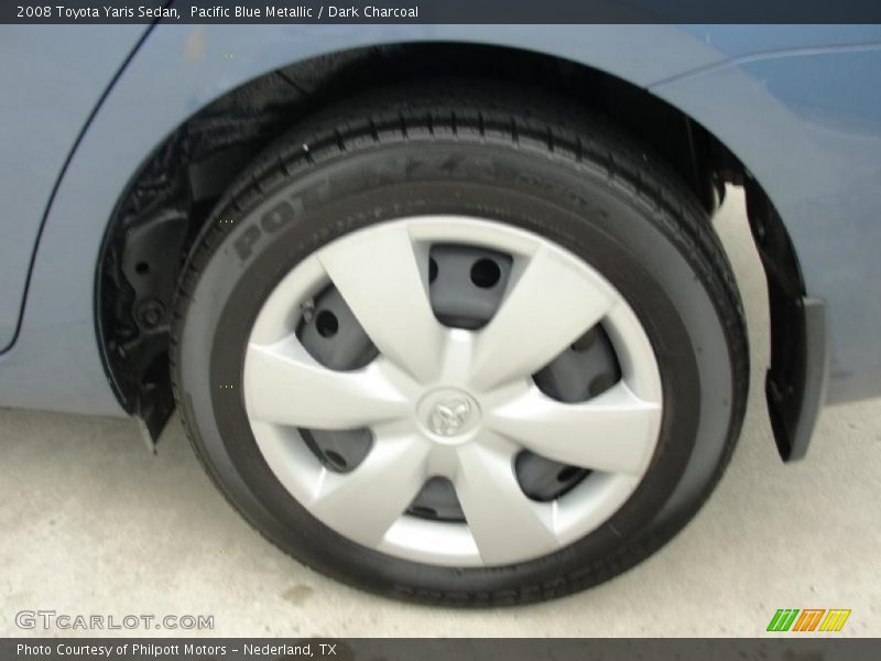 Pacific Blue Metallic / Dark Charcoal 2008 Toyota Yaris Sedan
