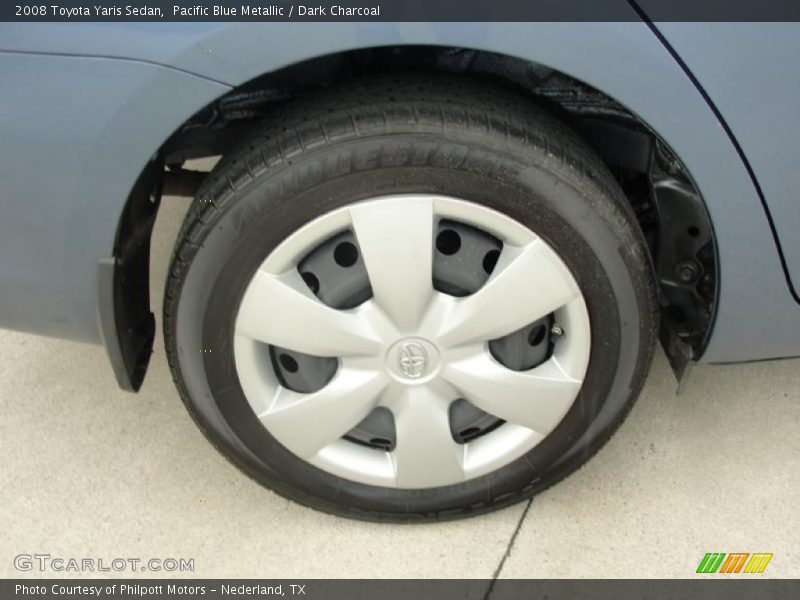 Pacific Blue Metallic / Dark Charcoal 2008 Toyota Yaris Sedan