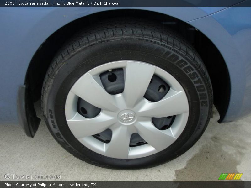 Pacific Blue Metallic / Dark Charcoal 2008 Toyota Yaris Sedan