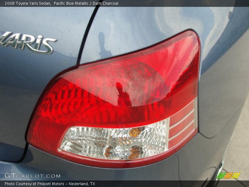 Pacific Blue Metallic / Dark Charcoal 2008 Toyota Yaris Sedan