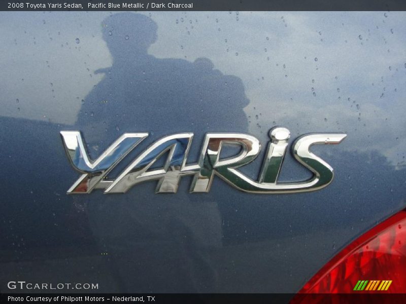 Pacific Blue Metallic / Dark Charcoal 2008 Toyota Yaris Sedan