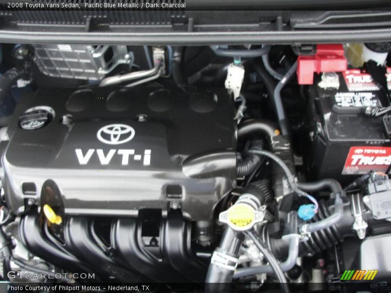 Pacific Blue Metallic / Dark Charcoal 2008 Toyota Yaris Sedan