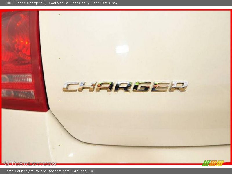 Cool Vanilla Clear Coat / Dark Slate Gray 2008 Dodge Charger SE