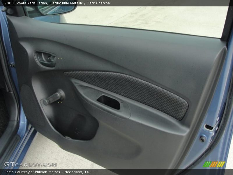 Pacific Blue Metallic / Dark Charcoal 2008 Toyota Yaris Sedan