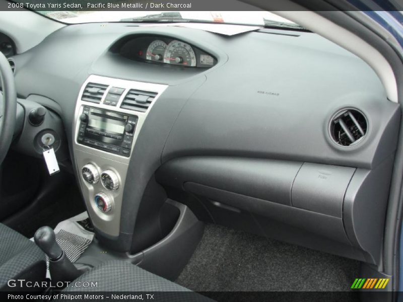 Pacific Blue Metallic / Dark Charcoal 2008 Toyota Yaris Sedan