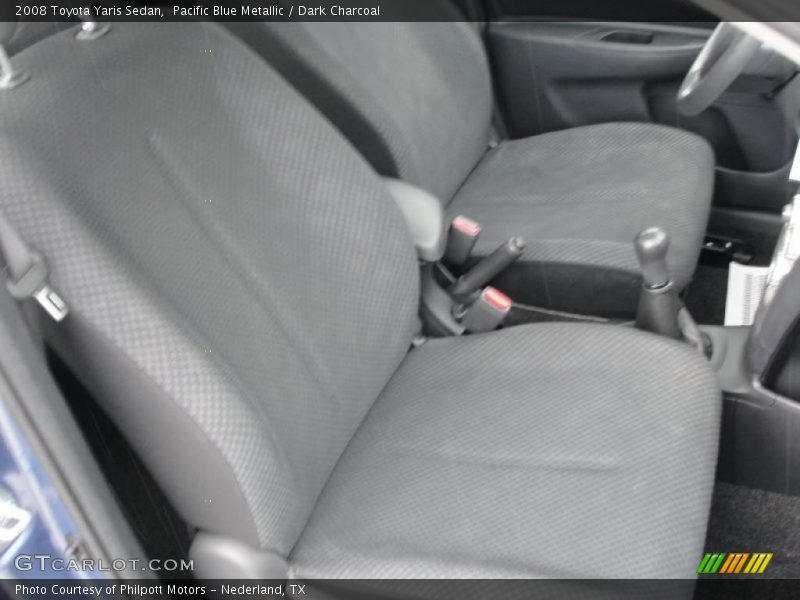 Pacific Blue Metallic / Dark Charcoal 2008 Toyota Yaris Sedan