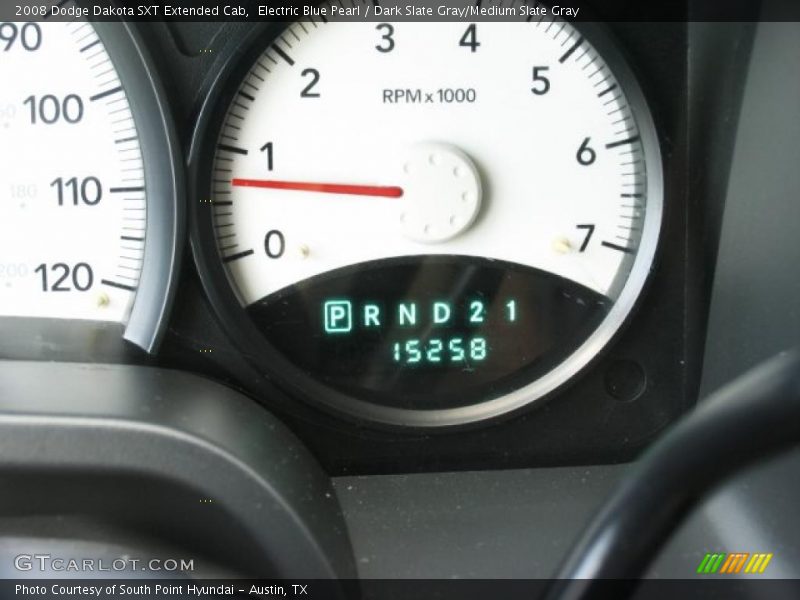 Electric Blue Pearl / Dark Slate Gray/Medium Slate Gray 2008 Dodge Dakota SXT Extended Cab