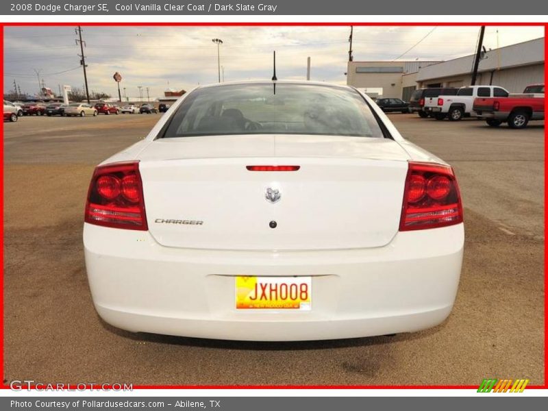 Cool Vanilla Clear Coat / Dark Slate Gray 2008 Dodge Charger SE