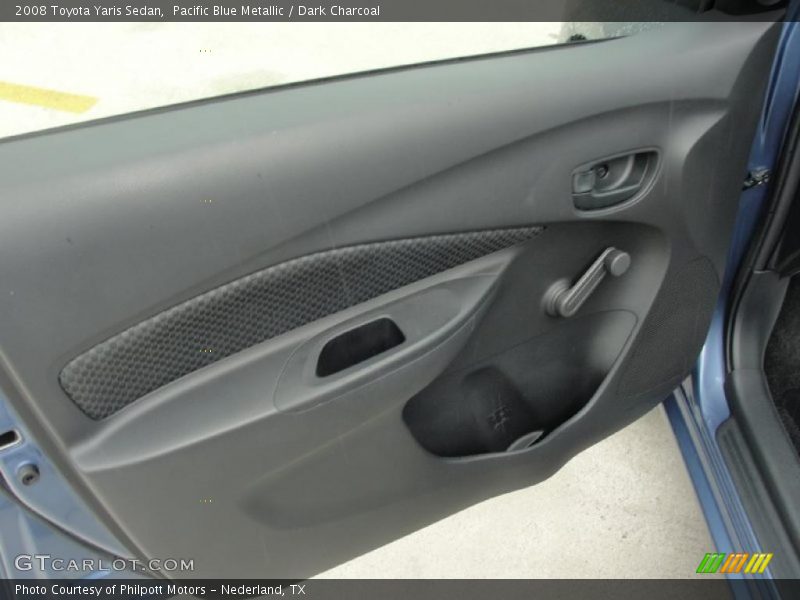 Pacific Blue Metallic / Dark Charcoal 2008 Toyota Yaris Sedan