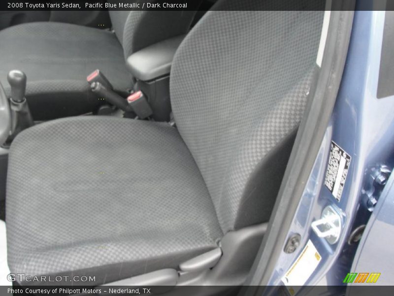 Pacific Blue Metallic / Dark Charcoal 2008 Toyota Yaris Sedan