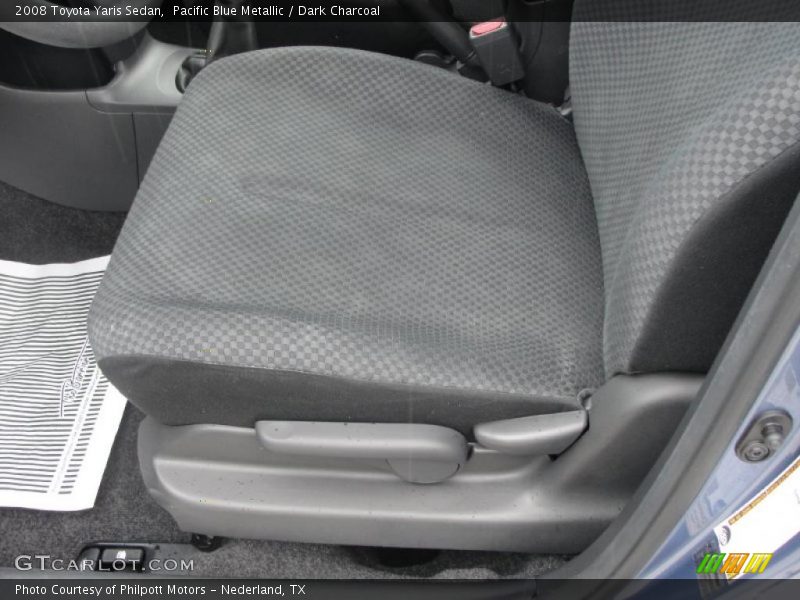 Pacific Blue Metallic / Dark Charcoal 2008 Toyota Yaris Sedan