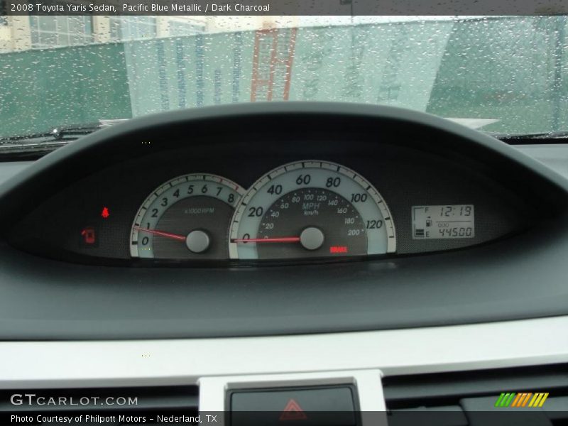 Pacific Blue Metallic / Dark Charcoal 2008 Toyota Yaris Sedan