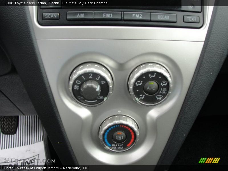 Pacific Blue Metallic / Dark Charcoal 2008 Toyota Yaris Sedan