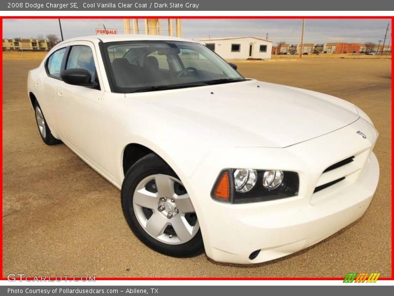 Cool Vanilla Clear Coat / Dark Slate Gray 2008 Dodge Charger SE