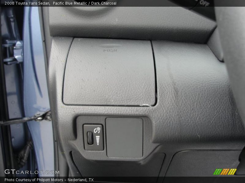 Pacific Blue Metallic / Dark Charcoal 2008 Toyota Yaris Sedan