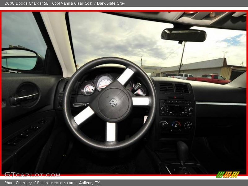 Cool Vanilla Clear Coat / Dark Slate Gray 2008 Dodge Charger SE