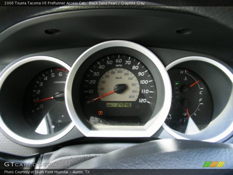 Black Sand Pearl / Graphite Gray 2006 Toyota Tacoma V6 PreRunner Access Cab