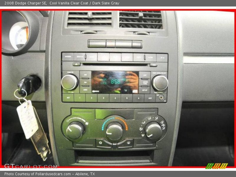 Cool Vanilla Clear Coat / Dark Slate Gray 2008 Dodge Charger SE